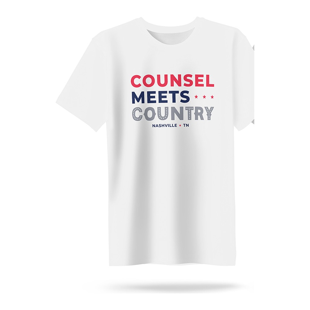 Counsel Meets Country — White Tee